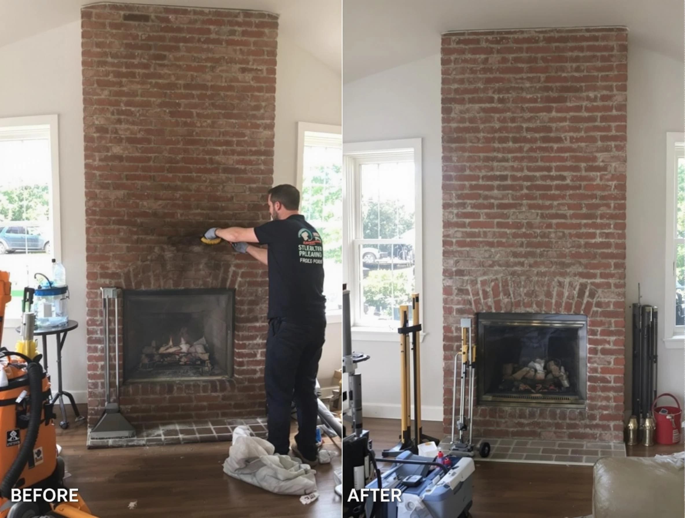 Finished chimney sweeping service by Perth Amboy Chimney Sweep in Perth Amboy, NJ