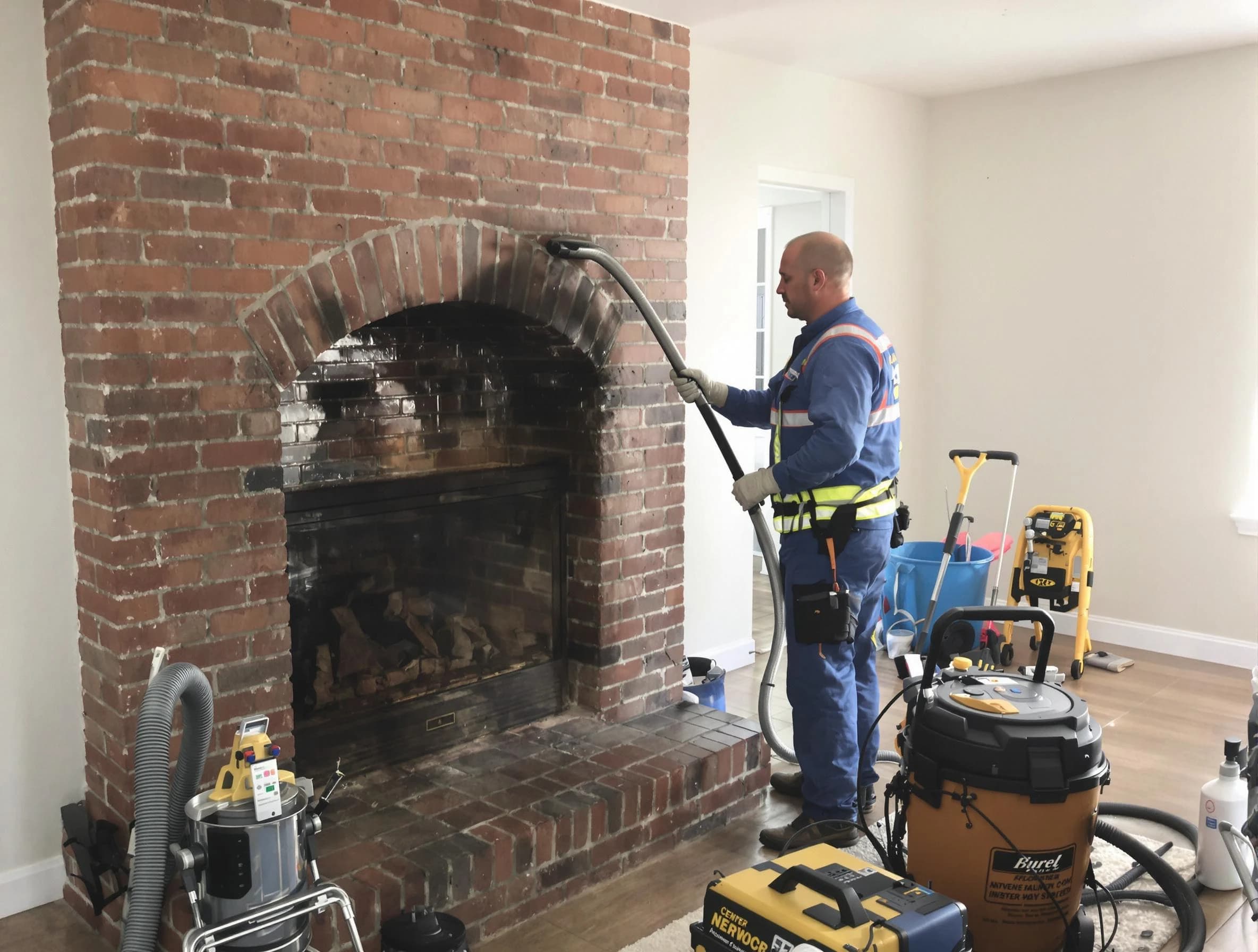 Perth Amboy Chimney Sweep expert performing detailed chimney sweep in Perth Amboy, NJ