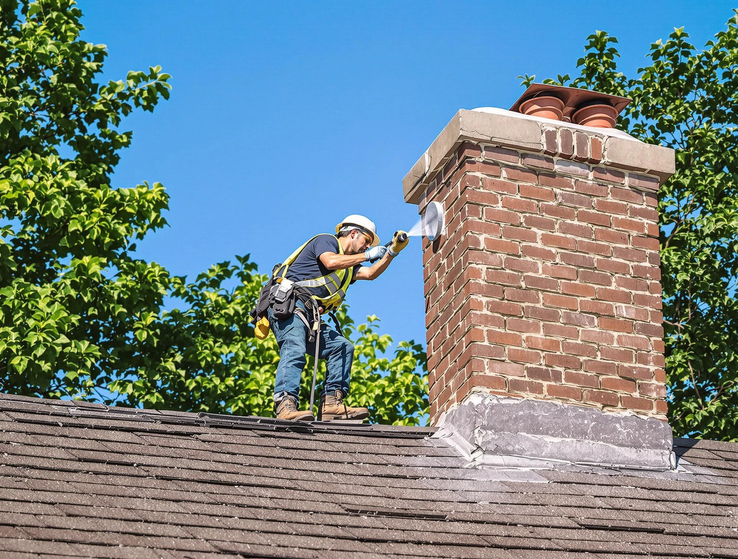 Perth Amboy Chimney Sweep performing an inspection with advanced tools in Perth Amboy, NJ