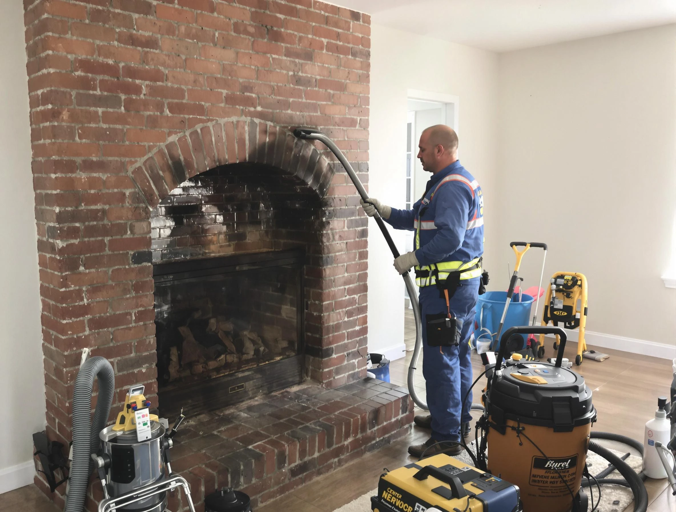 Perth Amboy Chimney Sweep expert performing detailed chimney sweep in Perth Amboy, NJ